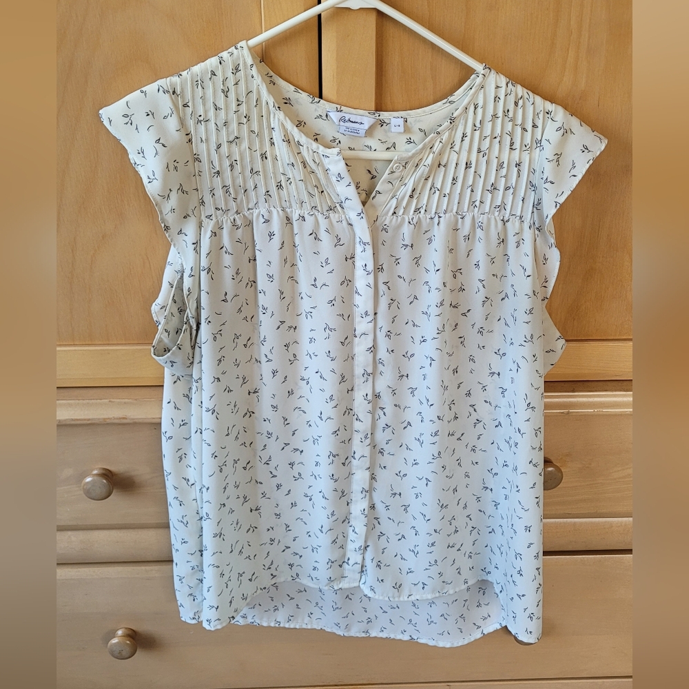 White Patterned Blouse